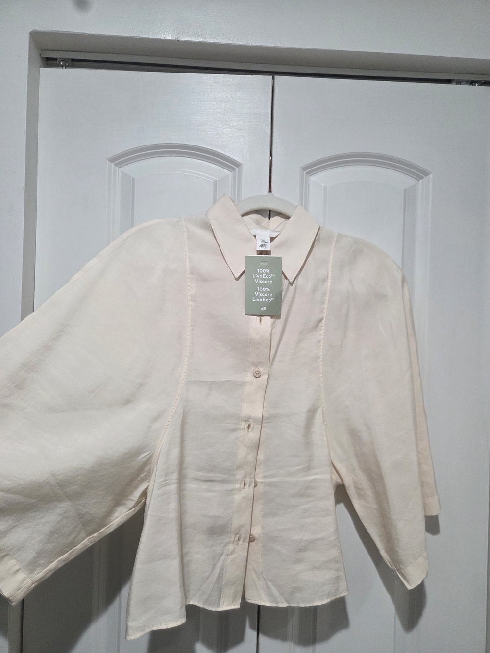H&M Wide-Sleeve Shirt Button-Down